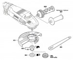 Bosch 3 601 H95 F00 Gws 26-230 Lvi Angle Grinder 230 V / Eu Spare Parts